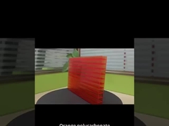 Oranje 16 mm vierlaagse PC-plaat