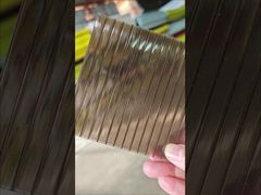 6 mm bronzen UV-beschermd holle polycarbonaatplaat