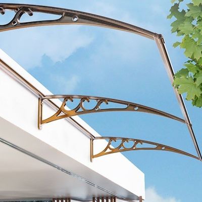 Polycarbonaatplaat Waterdicht Raambedekking 1000 mm Breedte Zwart Kleurbeugel