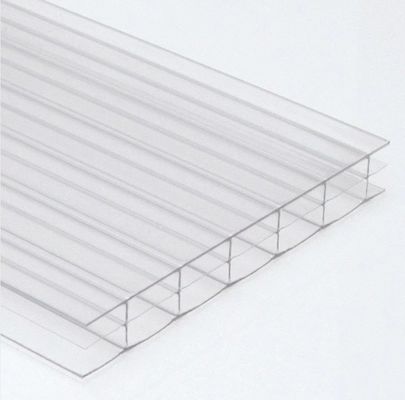 Duidelijke dubbele wand polycarbonaat dakplaat met modern ontwerp 4 mm-20 mm dikte