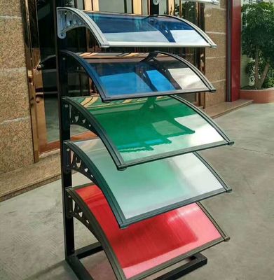 Polykarbonaat luifelbeugels Zwart / Grijs / Wit Frame Kleur van Canopy PC-plaat