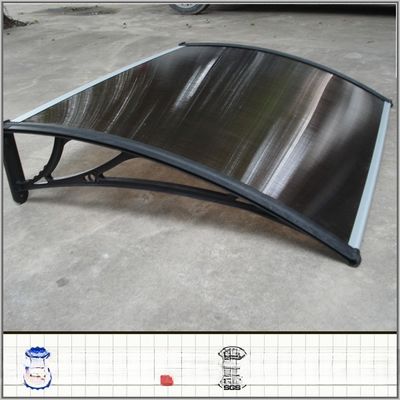 Goede prijs. 120cm * 150cm polycarbonaat holle plaat luifel voor ramen weerbestendige materiaal online
