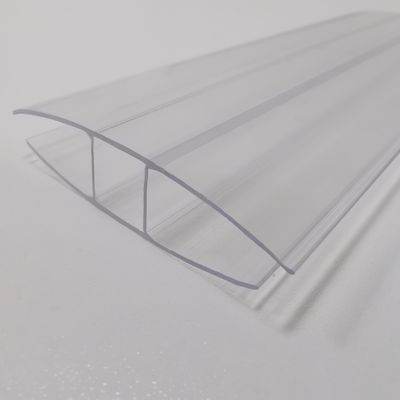 Kleurrijk polycarbonaatprofiel H voor polycarbonaatplaat pc profiel H met UV-bestrijdende coating geschikt voor 4mm 6mm 8mm 10mm