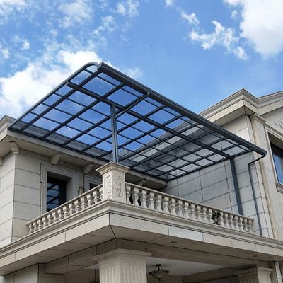 Aluminium steundek met polycarbonaatplaat daken