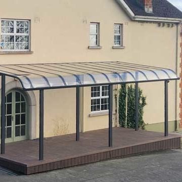Zelfreinigend polycarbonaat luifel met UV-bescherming en aluminium frame