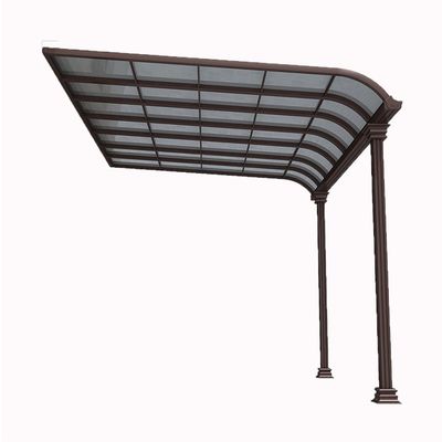 Moderne polycarbonaat luifel met aluminium frame voor uw voertuig carport Schaduw anti UV