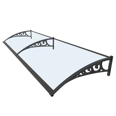 DIY PC Hollow Sheet Balkon Canopy met plastic of Aluminium beugel Voor Patio Cover Awning Om geluid te verminderen