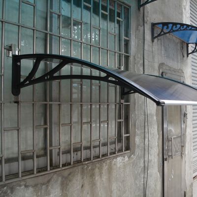Buitenzitplaatsen PC Canopy Bracket voor Polycarbonate Hollow of Solid Sheet