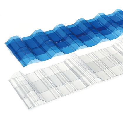 Lichte, doorzichtige, gegolfde polycarbonaatplaat