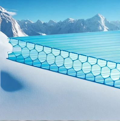 10 mm Twinwall UV geblokkeerde kas transparante polycarbonaat honingraat plaat