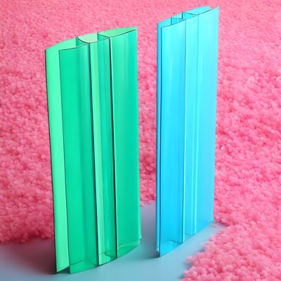 Schokbestendig polycarbonaat H-connector / polycarbonaat-extrudeerde kunststofprofielen