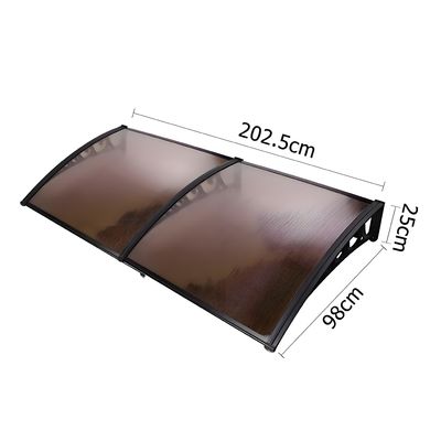Kies PC Canopy voor uw venster Isolatie behoeften lichtgewicht polycarbonaat holle plaat venster luifel