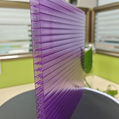 Purple Unieke 8 mm polycarbonaat dakplaten Vierlaagse structuur