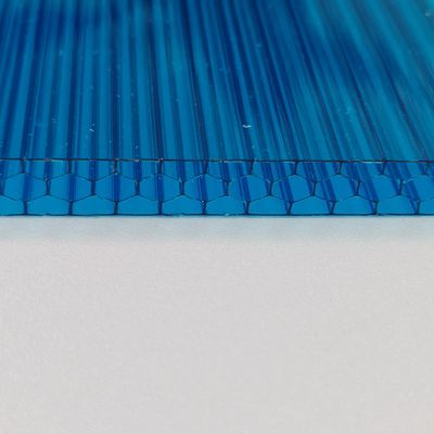 10 mm blauw polycarbonaat honingraat vel aanpasbaar grootte en kleur opties aan project behoeften