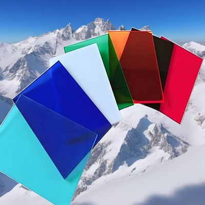 OEM Rood Blauw Groen Bruin Opal Oranje Geel 1,22m*2,44m Polycarbonaat massief vel met schokbestendigheid 200 keer sterker dan glas