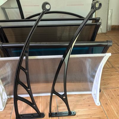 Stevige aluminiumlegering beugel DIY luifels onderdelen om polycarbonaat platen stevig vast te houden onder wind, regen of sneeuwbelasting