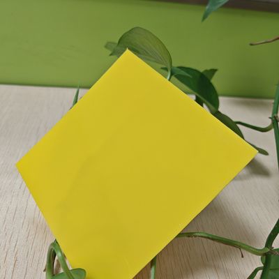 UV-beschermde doorzichtige gele polycarbonaat massief vel voor langdurige kleur en weerbestand lichtdoos