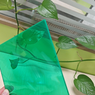 Groen polycarbonaat massief vel UV beschermd weerbestendig