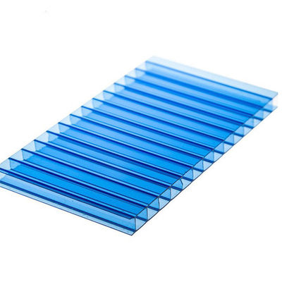 Goede prijs. 6 mm tot 10 mm blauw polycarbonaatplaat met multiwandstructuur voor UV-bescherming en diffuse en aangename omgevingsverlichting online