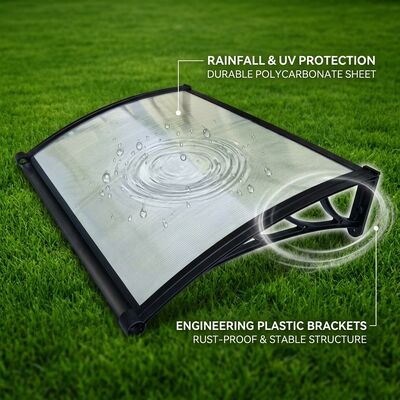 Goede prijs. Lengte van de beugel 1000 mm PC Canopy met 5,0 mm PC holle plaat of PC solide plaat Perfect voor industriële toepassingen online