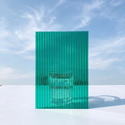 Goede prijs. Groen plastic polycarbonaat holle plaat Lichte dikte 4,0 mm tot 20,0 mm Perfect voor borden en architectonische natuurlijke verlichtingsoplossingen online